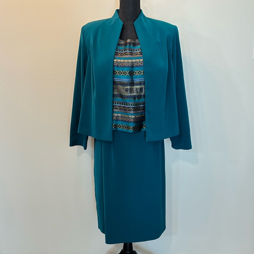 Positive Attitude Women’s 3 Piece Skirt and Jacket Set Size‎ 14 Made in USA